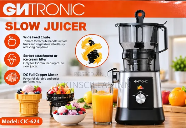 CNtronic Professional Slow Juicer – Powerful Juice Extractor