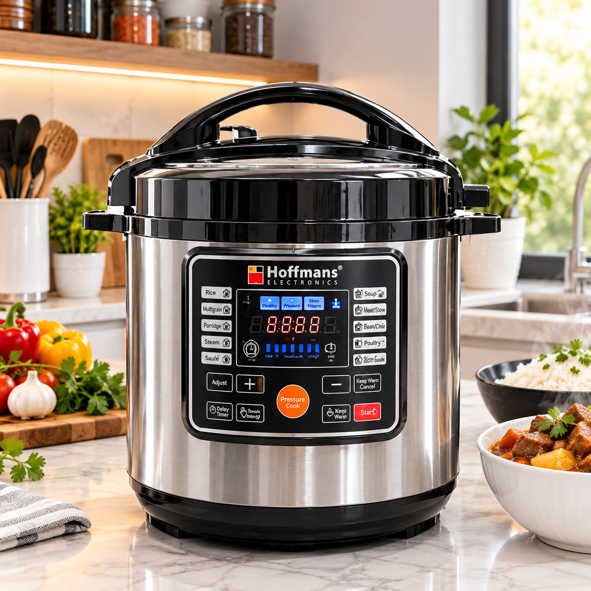 Hoffman Electric Pressure Cooker 8L 14-in-1 1600W HM-719