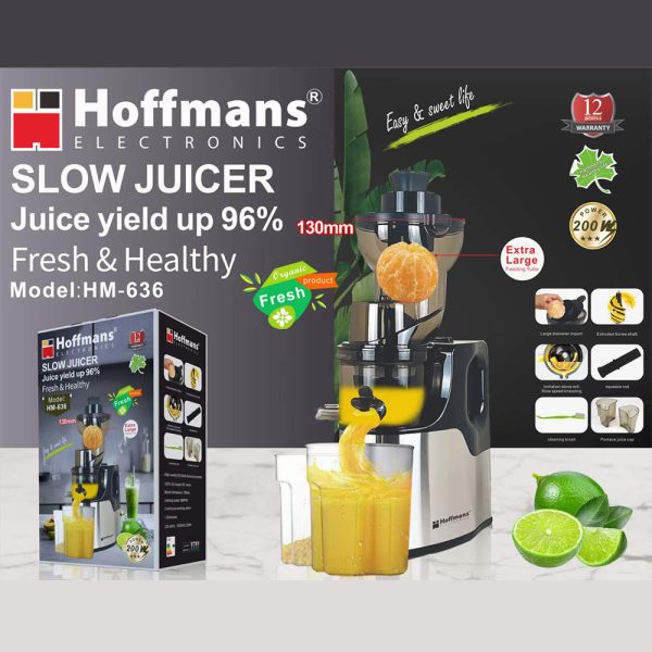Hoffmans Slow Juicer 200W HM-636