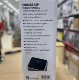 Geepas Tower PTC Heater With Remote Control GRH28572P