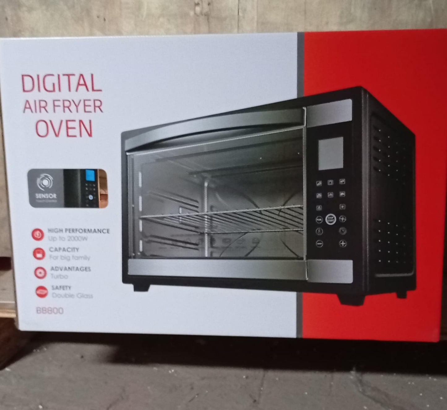 Master Chef Digital Air Fryer Oven 90L 2000W