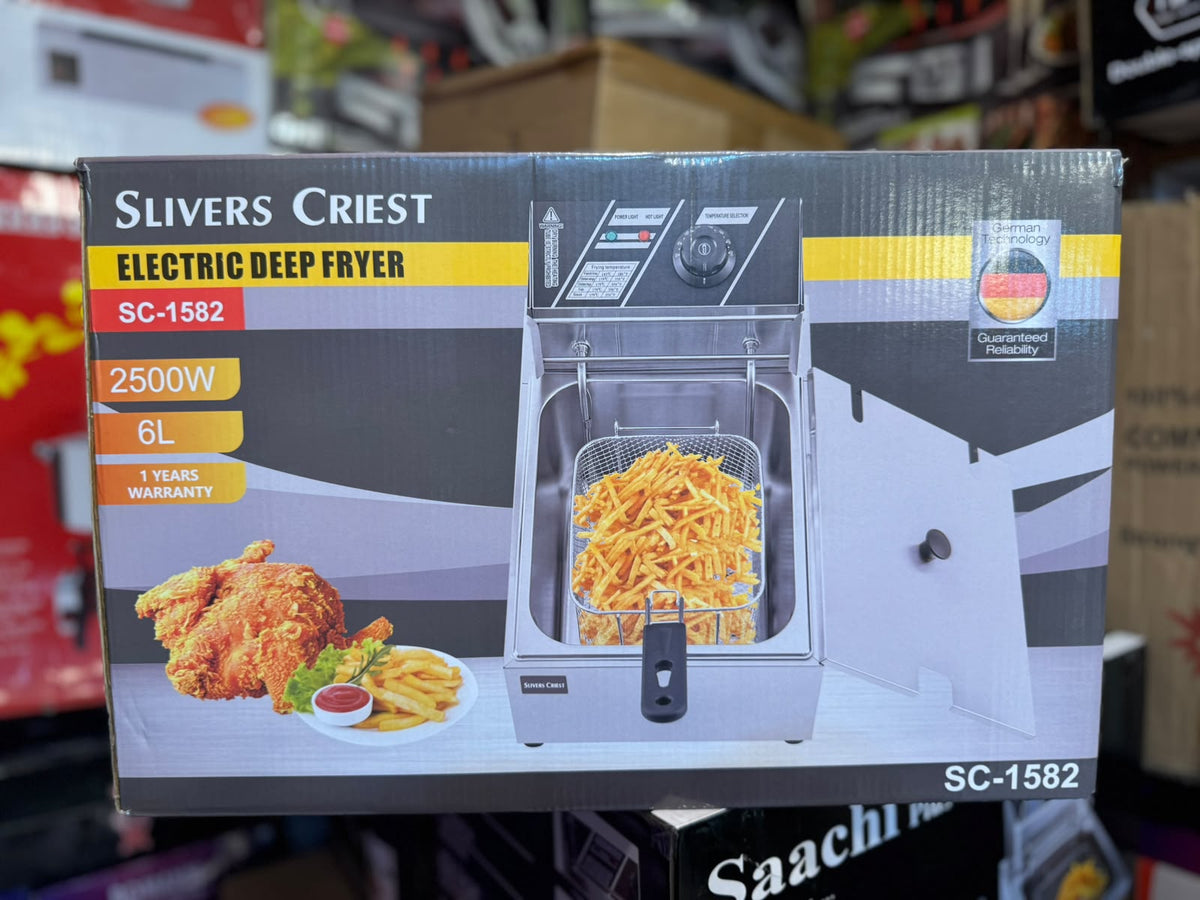 Silver Crest Electric Deep Fryer 6L – Commercial Frying Machine