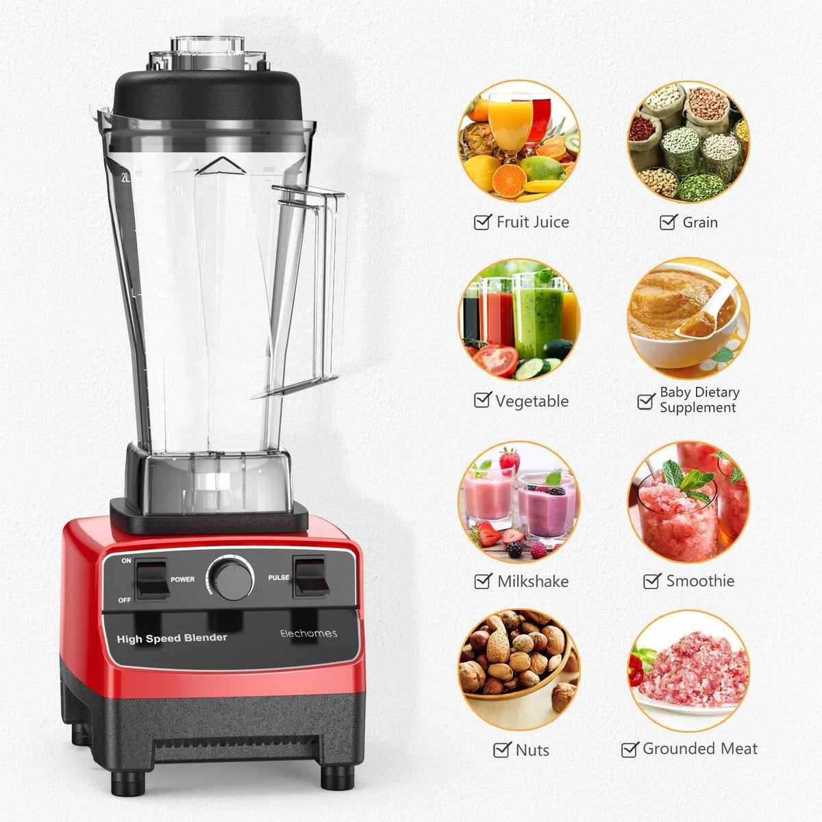 Imported Heavy Duty Commercial Blender 3000W 2 Liter Imported Bazar
