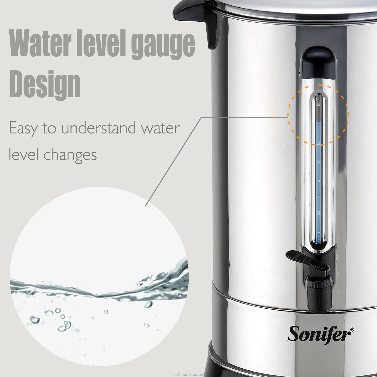 Sonifer 15L Electric Kettle High Capacity Large Capacity Kettle SF-2074