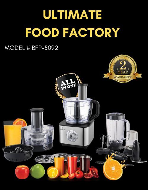 Imported 1000W Orignal Turkish 11 in 1 Food Processor / Complete Food Factory