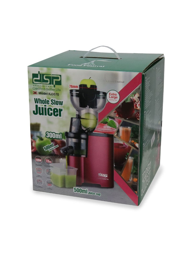 DSP KJ3070  Whole Slow Juicer 1500W