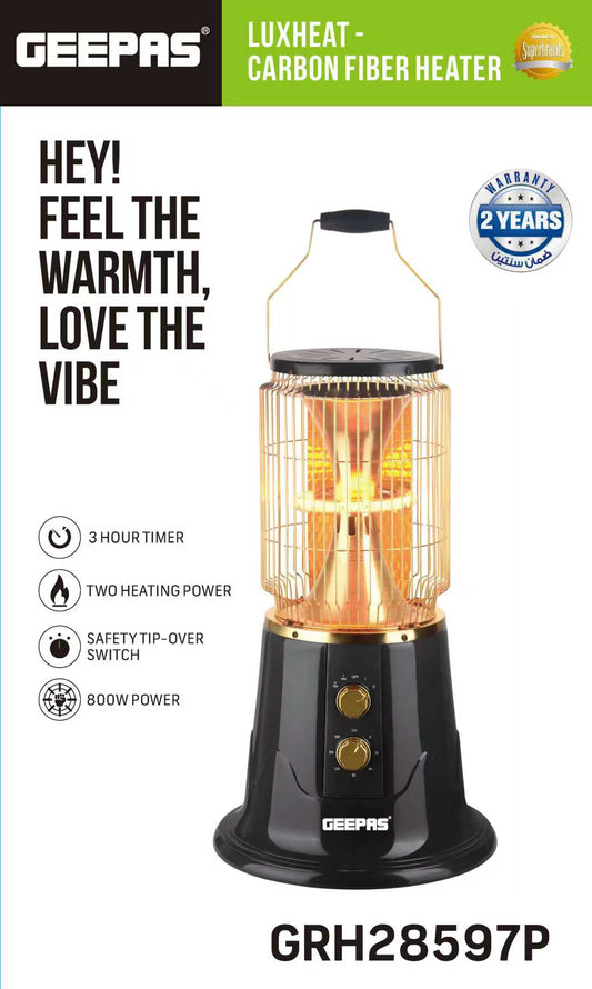 Geepas Carbon Fiber Heater 800W GRH28597P