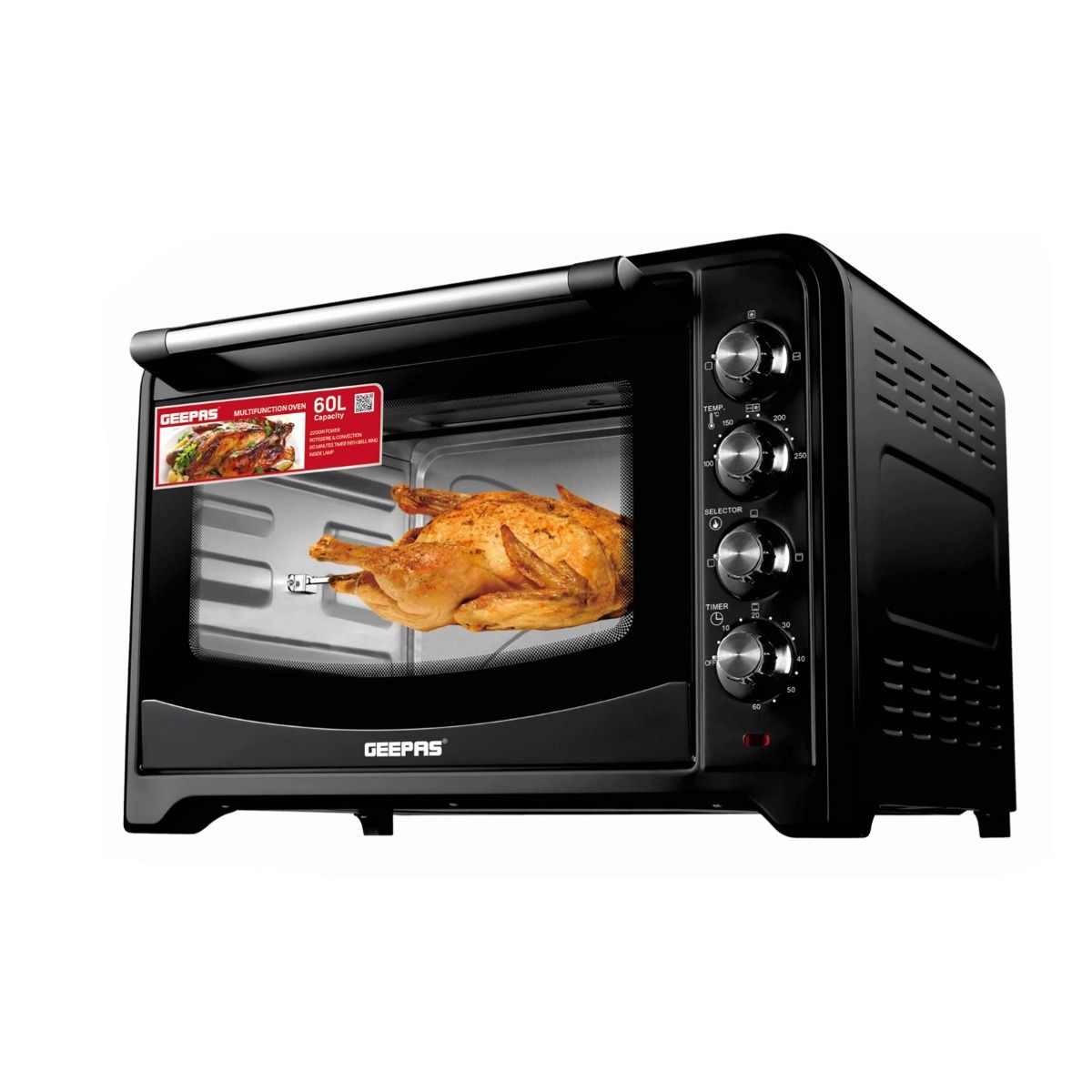 Geepas 60L G04401NV Electric Oven With Convection And Rotisserie