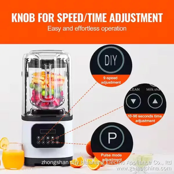 Original German Commercial Soundproof Blender, Ultra Heavy-Duty Soundproof Blender