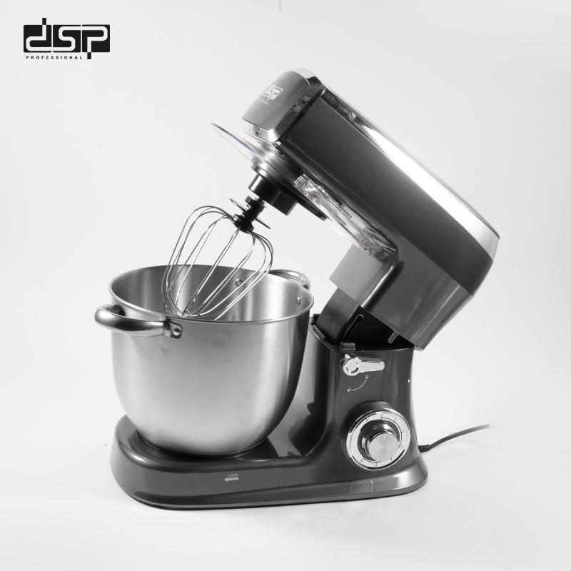 8 Liter DSP KM3051 1500W Stand Mixer 6 Speed Adjustment Dough Mixer with Anti-slip Foot Pad Design for Mixing Cake, Cookie Dough, Fudge