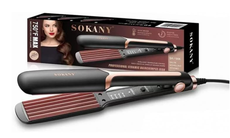 Sokany Rapid Heating Professional Ceramic Hair Crimper Iron Sk-1906