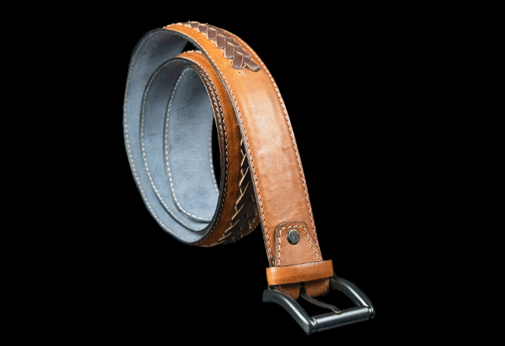 Mini Braid Tan - Hand Made Men's Leather Belt