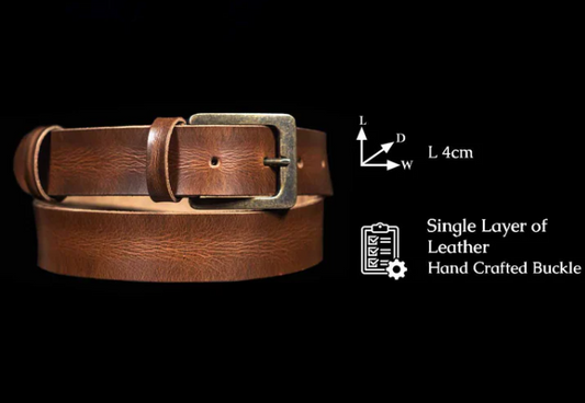 Roadie Tan - Leather Belt for Men