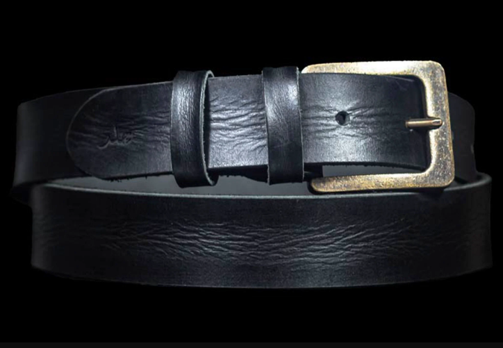 Roadie Black - Leather Belt for Men