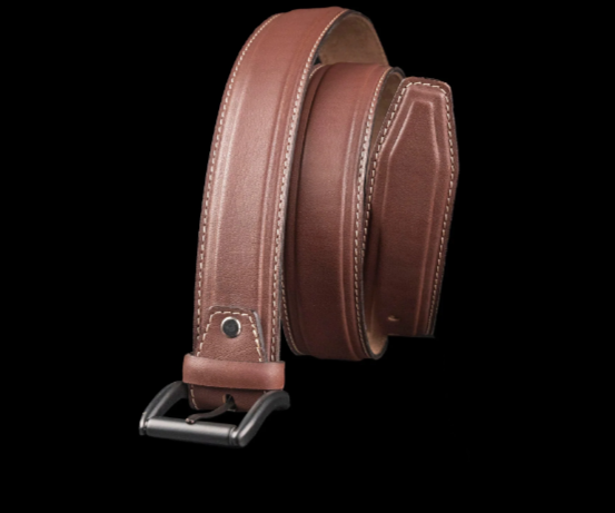 Aero Feather Edge Tan - Hand Made Men's Leather Belt