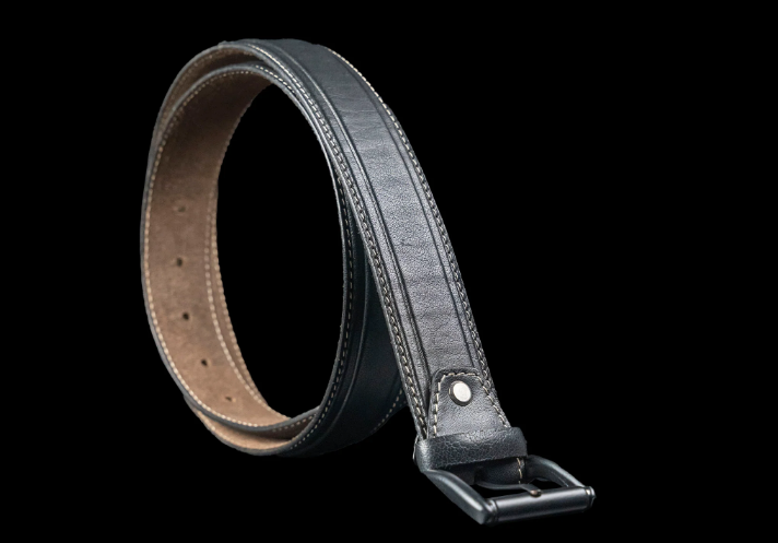 Aero Feather Edge Tan - Hand Made Men's Leather Belt