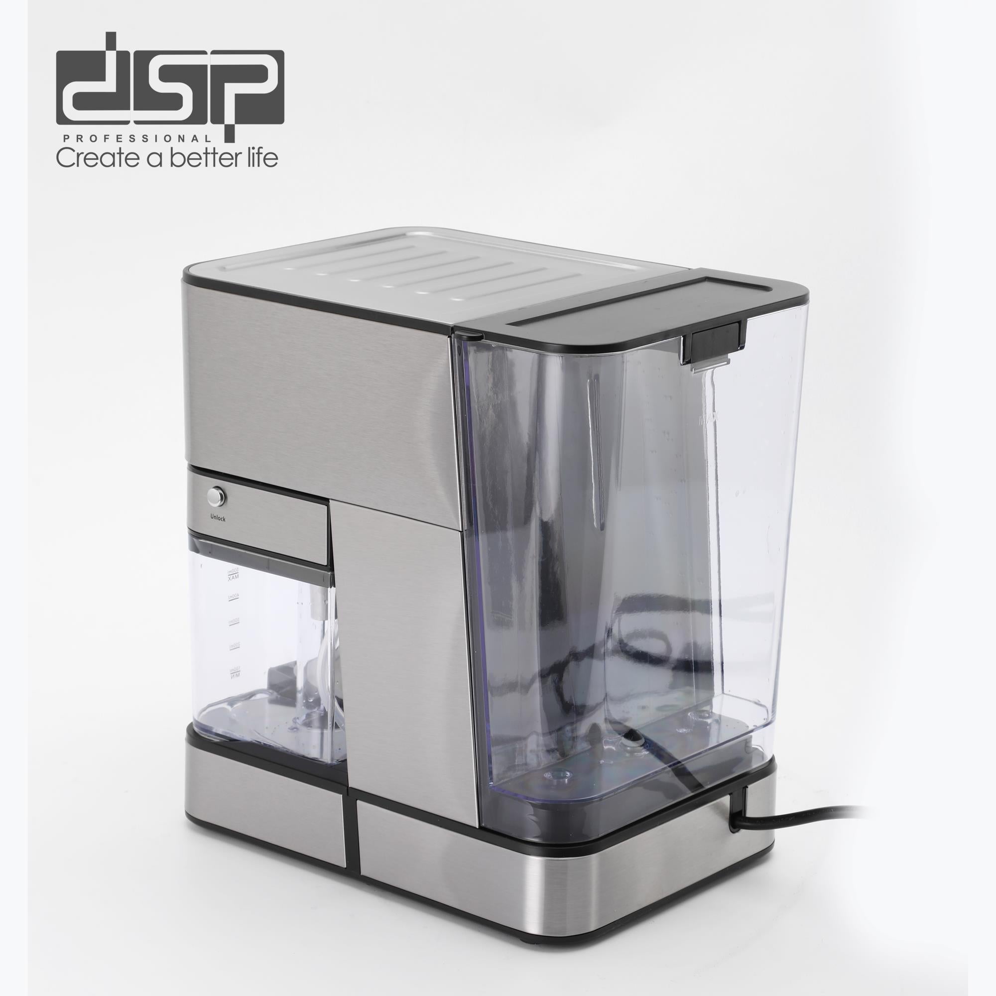 DSP KA-3141 Espresso Coffee Machine with Milk Frother Wand & 500ML Milk Tank