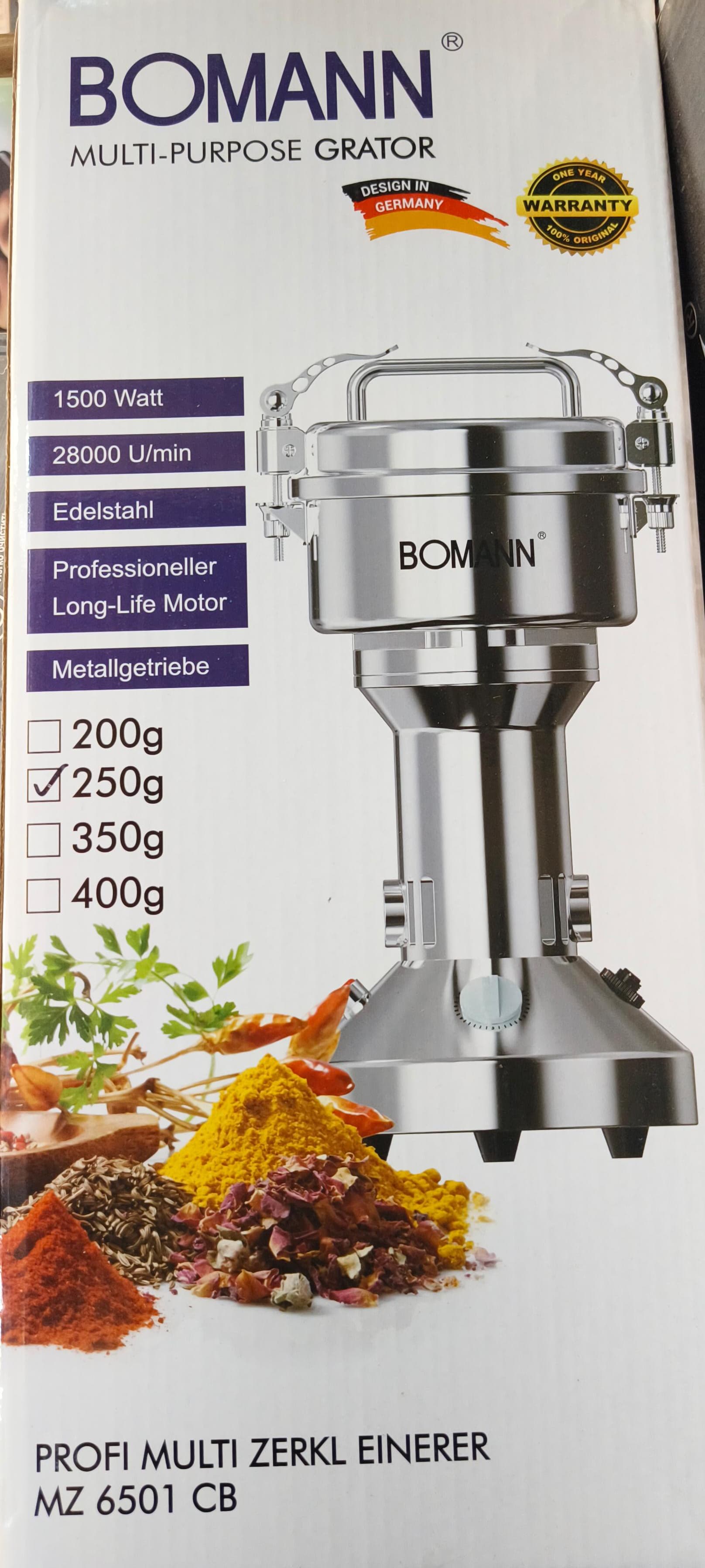 Bomann 250G Commercial Grinder, Multi Purpose Grator