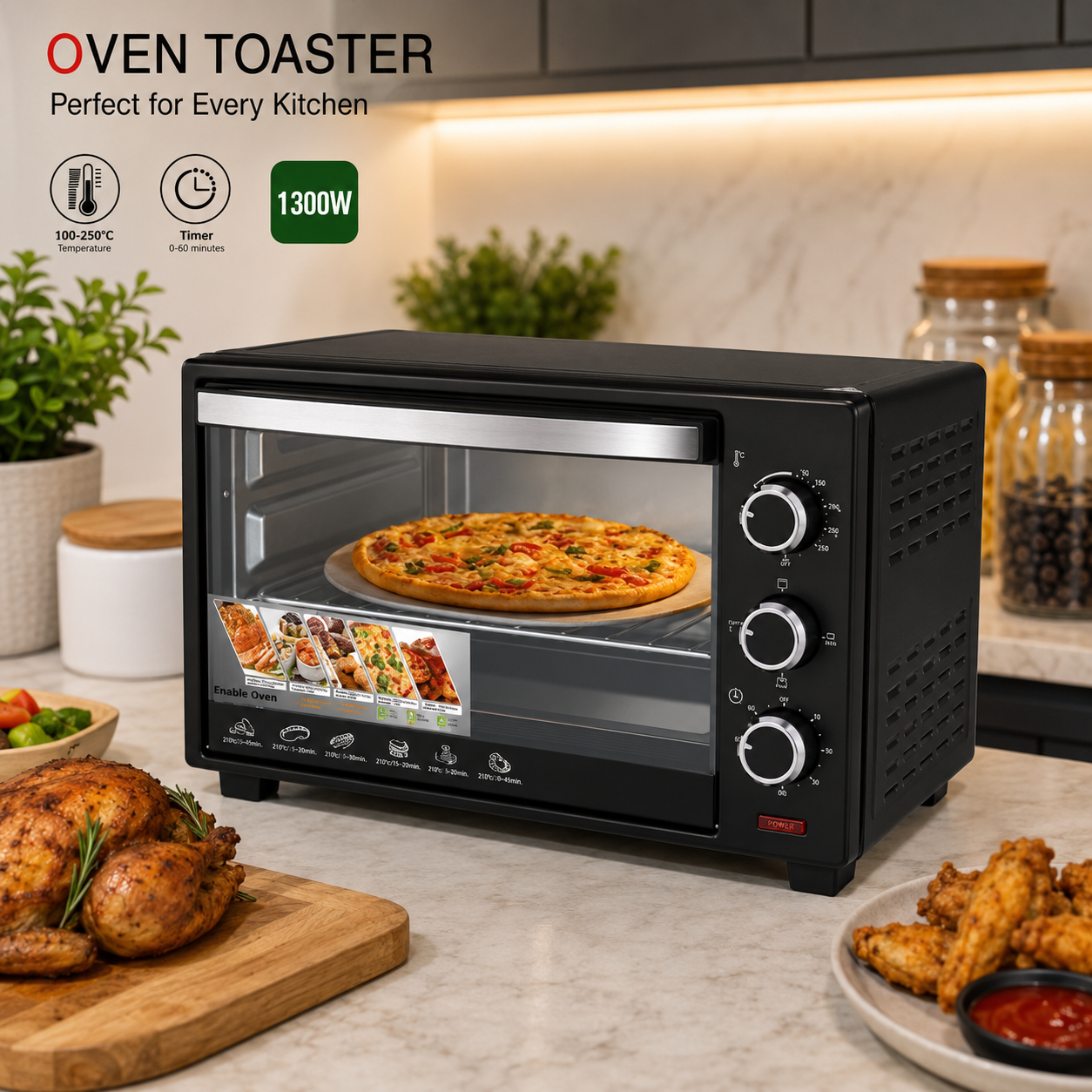 Kenwood 25L Baking Oven 1300W KPN-1025 – Electric Oven Toaster