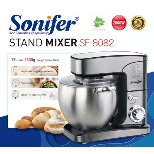 Sonifer 12L Stand Mixer SF-8082 - 2000W - Dough Maker