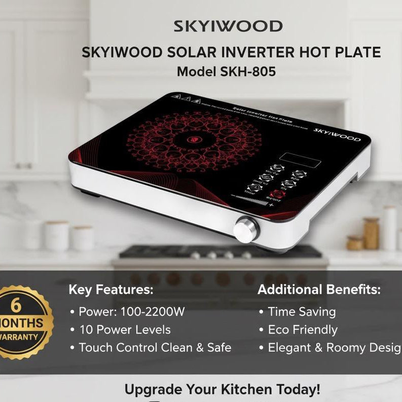 Skyiwood Solar Inverter Hot Plate SKH-805 – Electric Cooking Stove | Infrared Cooker