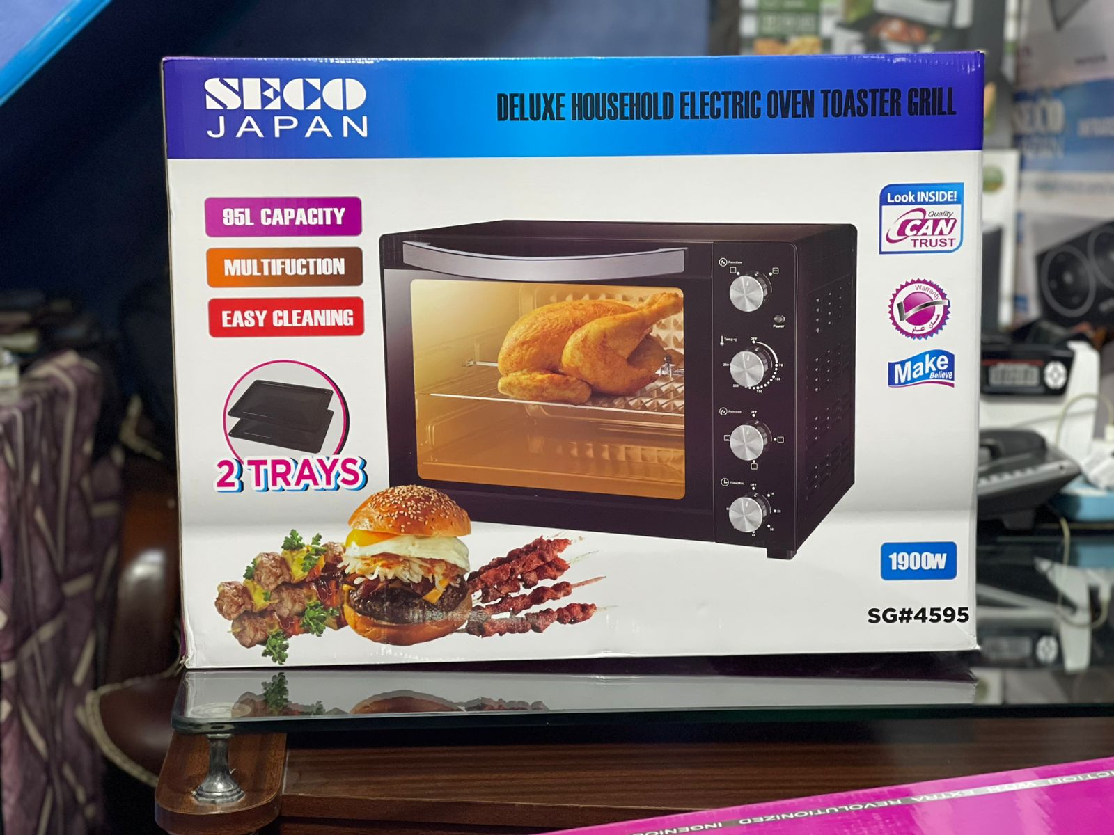 Japanese 85 Liter Electric Baking With Rotisserie & Convection Fan