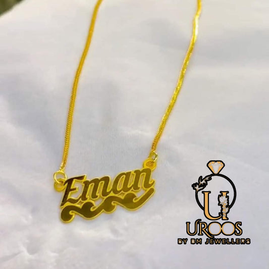 Pure Silver Gold Plated Name Lockets Perfect for couples
