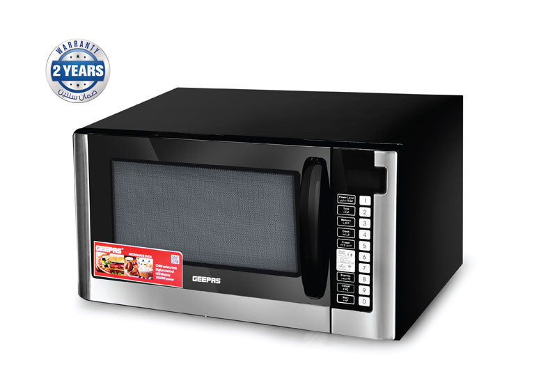 Geepas Gm 01898 45L Digital Microwave Oven - 1500W Microwave Oven | Reheating & Defrost Function