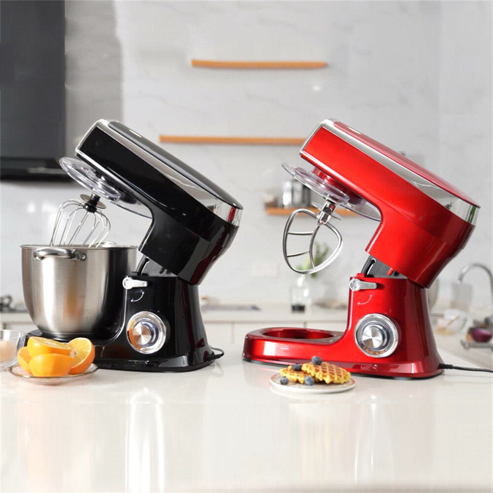 8 Liter DSP KM3051 1500W Stand Mixer 6 Speed Adjustment Dough Mixer with Anti-slip Foot Pad Design for Mixing Cake, Cookie Dough, Fudge