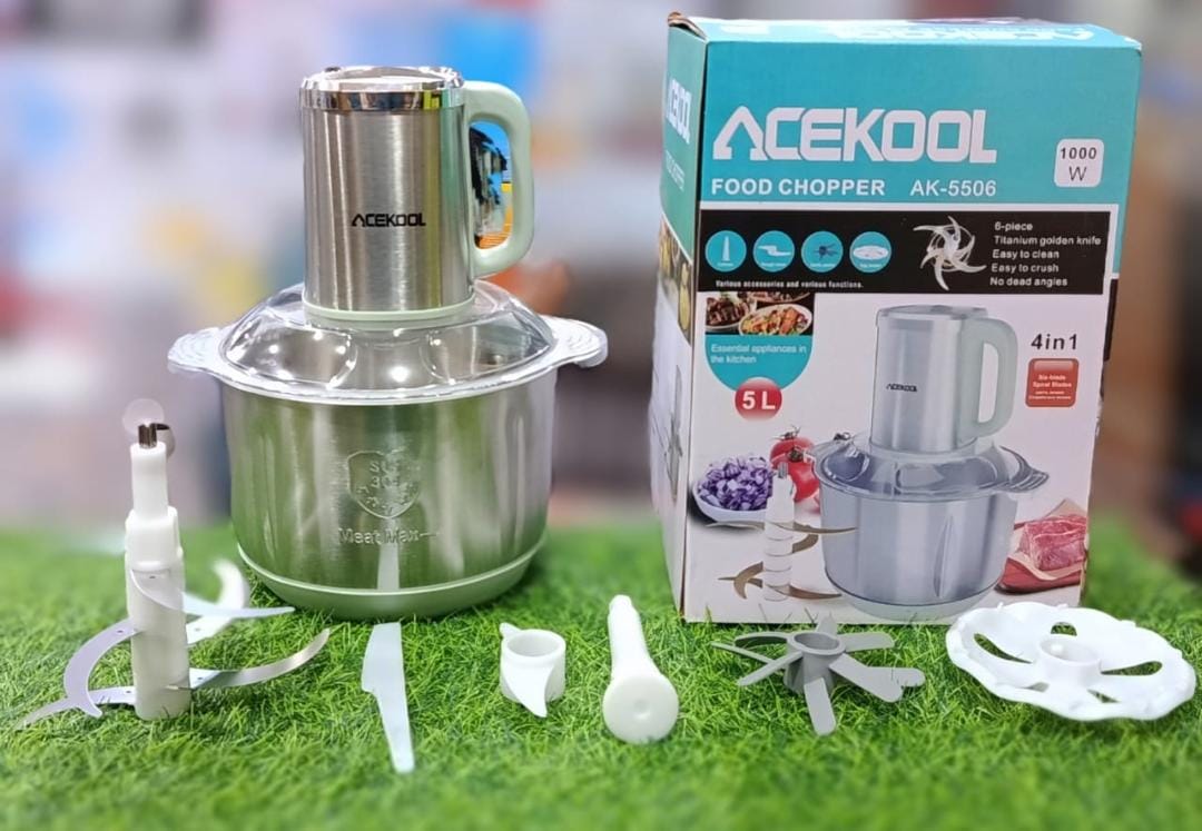 ACEKOOL 5L Food Chopper 4 In 1 | 1000W | AK-5506