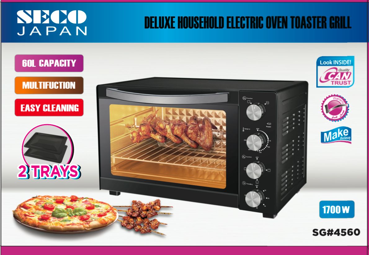 Japanese 60 Liter Electric Baking Oven Rotisserie & Convection Fan