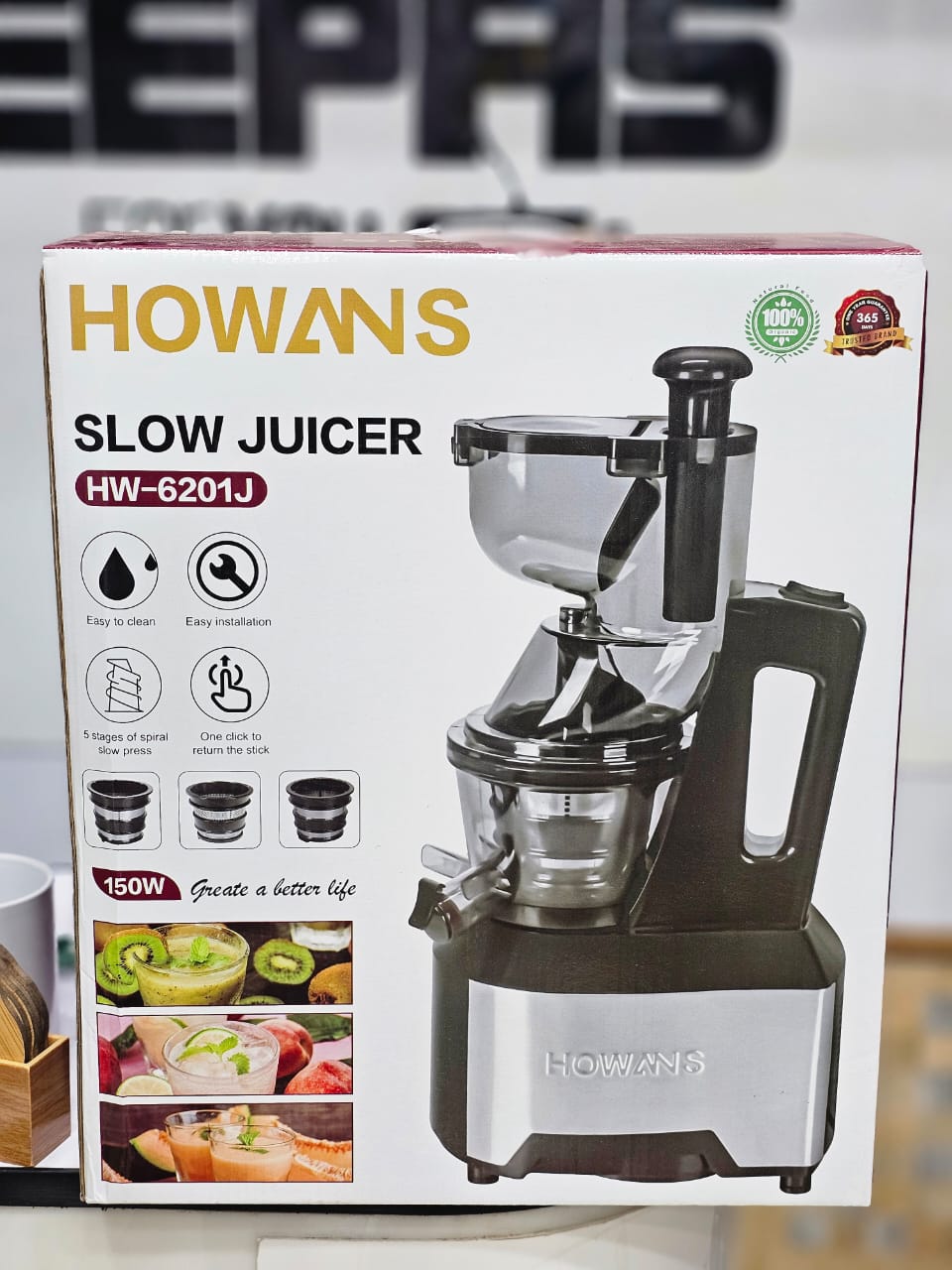 Howans Slow Juicer HW6201J Centrifugal Juicer Extractor