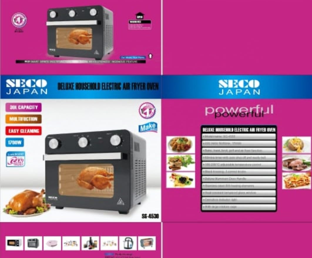 Large Capacity Multi Function Air & Baking Oven 30 Liter SG-4530