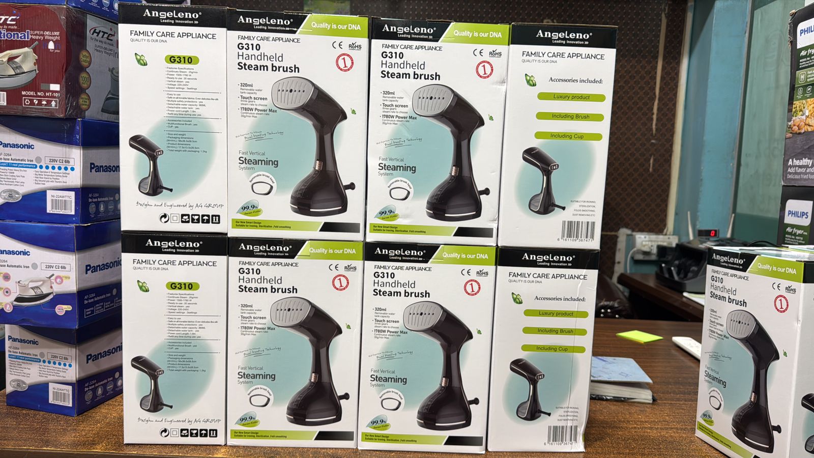 Angeleno G310 Handheld Steam Brush, Handheld Garment Steamer