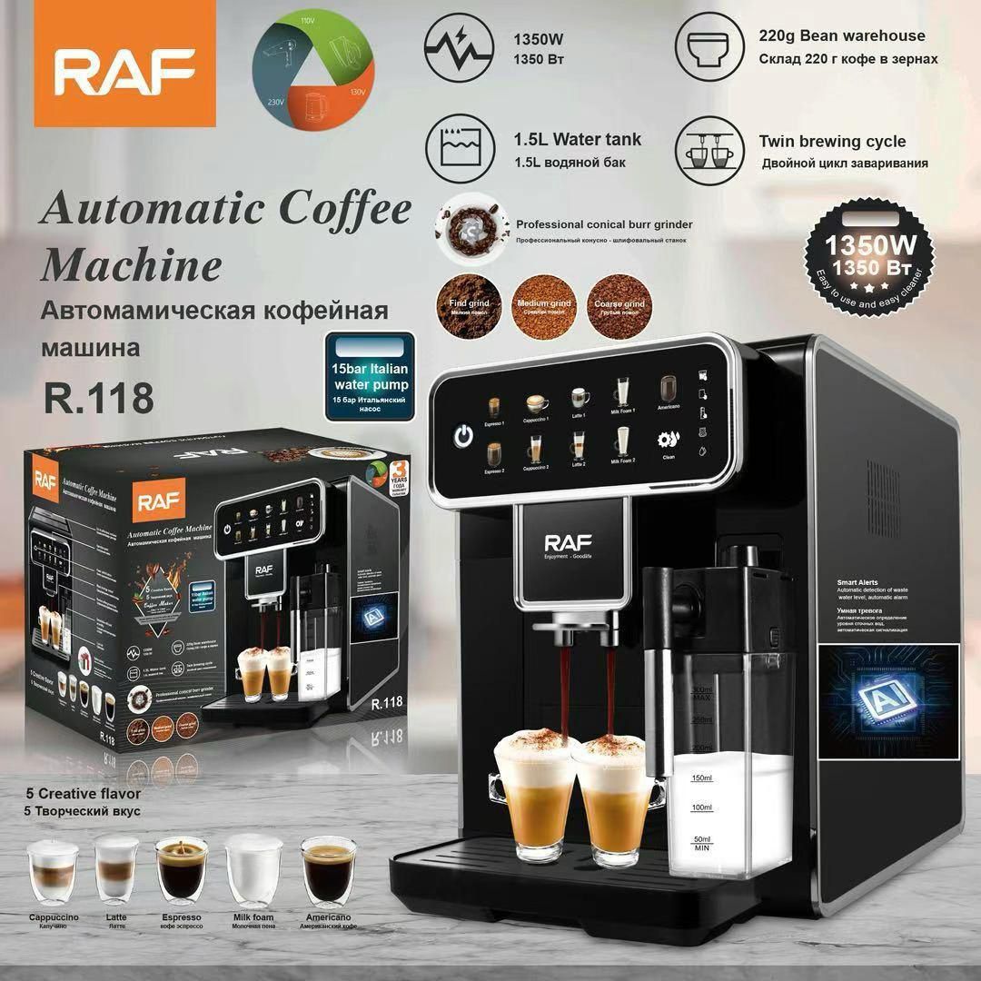 RAF Pump Coffee Machine Semi-automatic Espresso Machine Steam Milk Foam Machine R.118