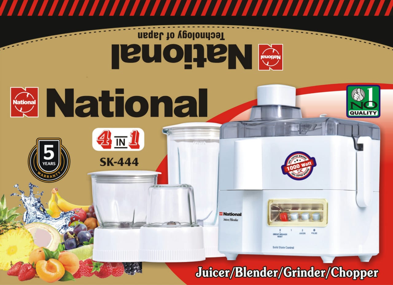 National 4 In 1 Juicer | 1000W | 5 Years Warranty | SK-444
