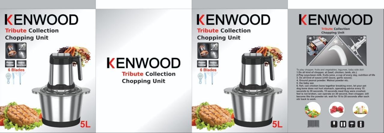 Kenwood Multi Functions Meat Chopper 5L Steel Bowl 6 Blades - 1000W