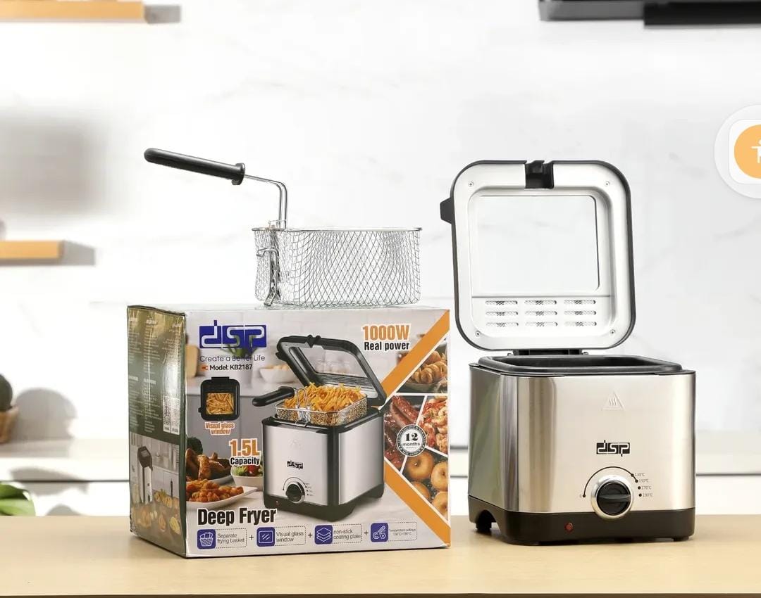 DSP KB2187 Electric Deep Fryer 1.5 Liter 1000W