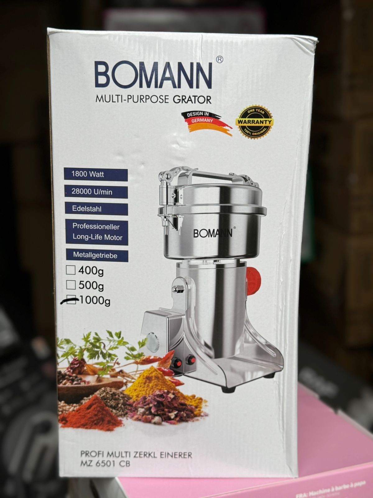 Bomann 1000G Commercial Grinder, Multi Purpose Grator 1KG