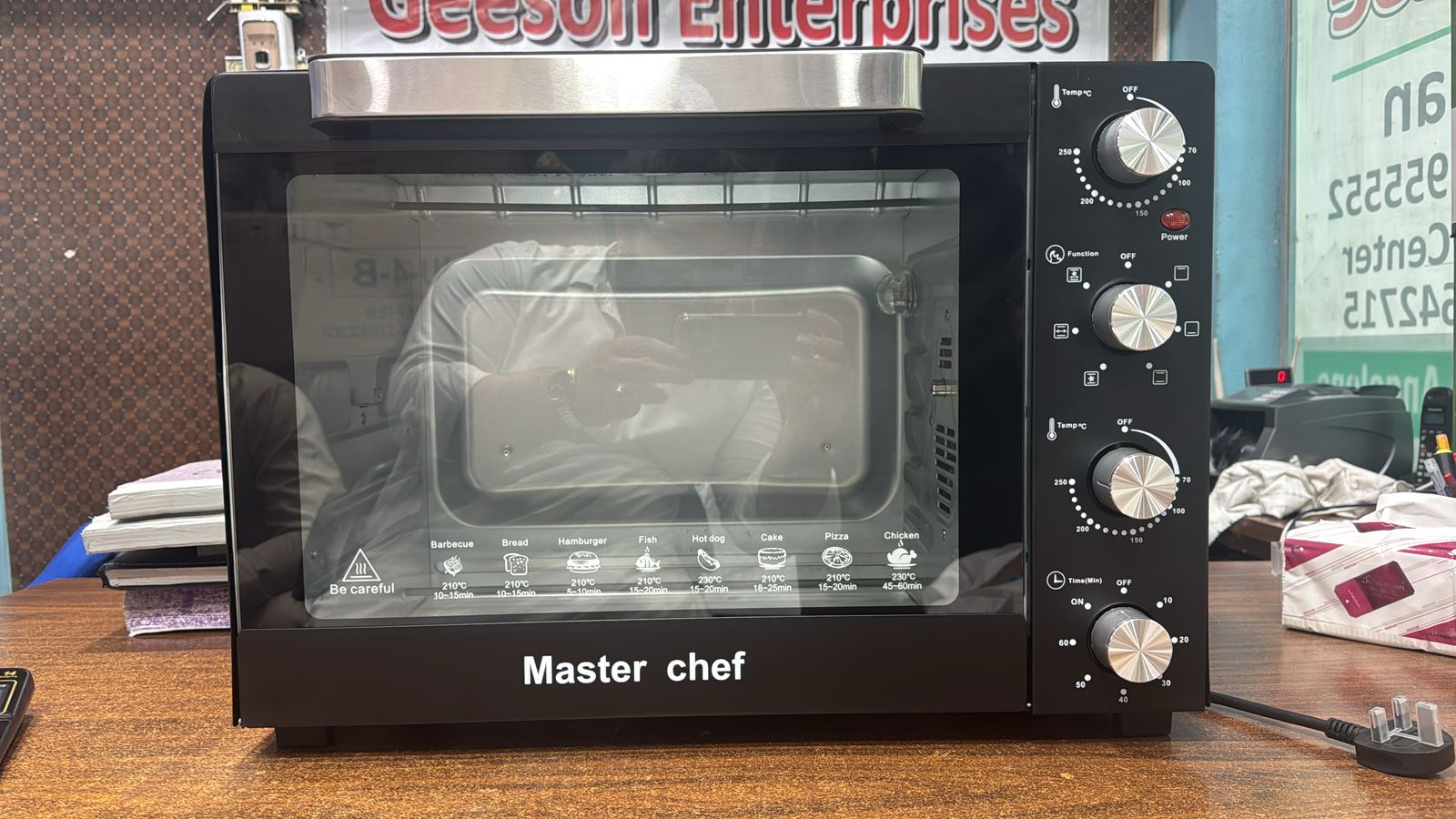 Original American Electric Baking Oven With Double Temperature Option, Convection Fan & Lamp Option