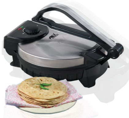 Electric Roti Maker Non-Stick | Automatic Chapati & Tortilla Maker | Fast Heating Roti Machine