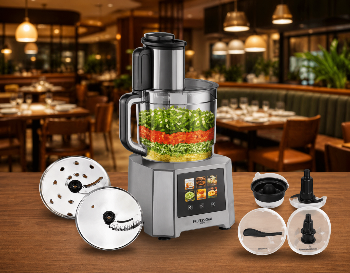 Original American Digital Chopper With Vegetable Cutters & Citrus | Imported Food Processor 1000W