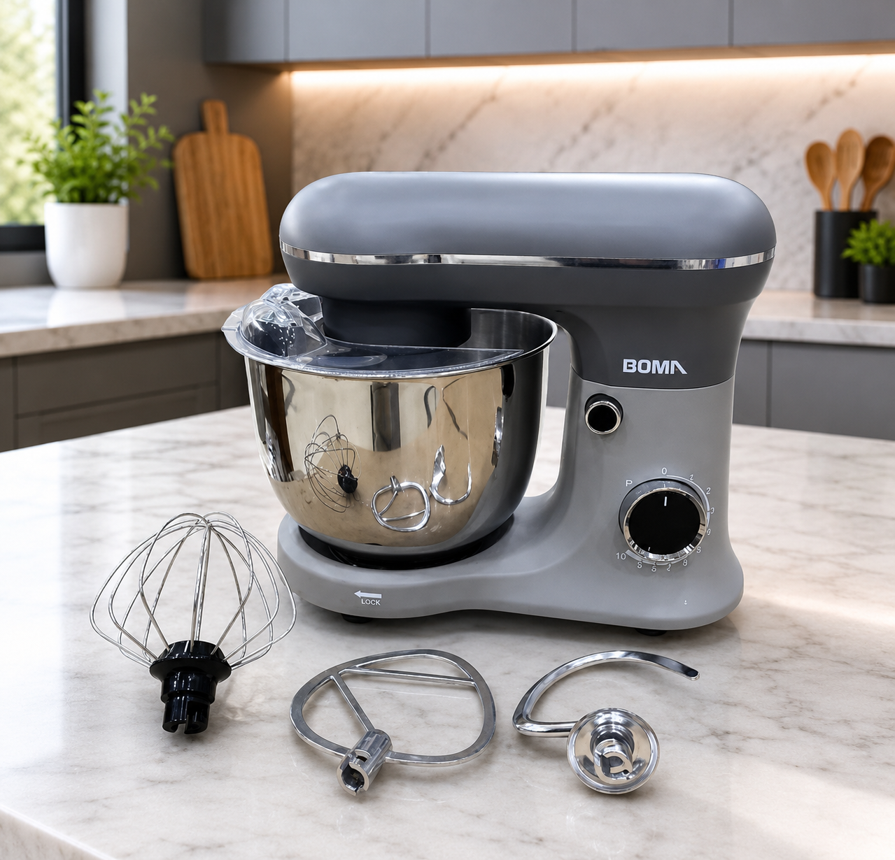 BOMA 3-in-1 Stand Mixer 6L 1500W BM-6004 | Electric Kitchen Mixer