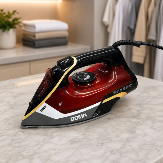 Boma BM-6035 2600W Steam Iron – Powerful Iron for Clothes & Garments