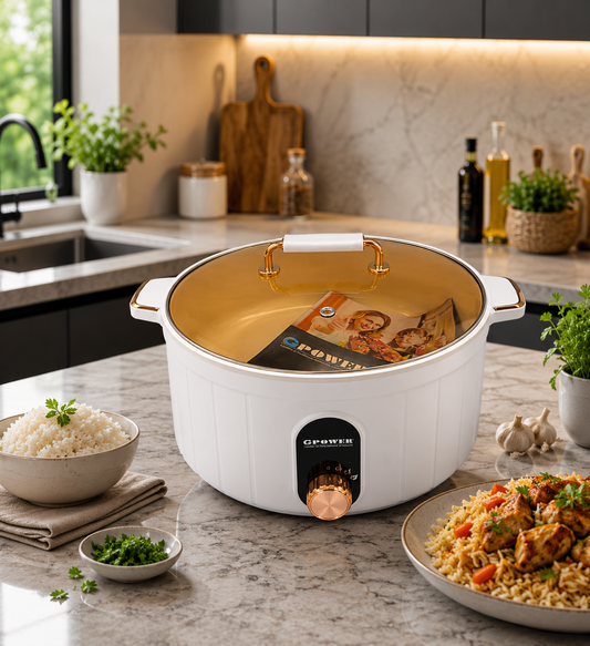 GPower Multifunctional Electric Cooking Pot 9L 1600W, Multi-Purpose Cooker GP-1515