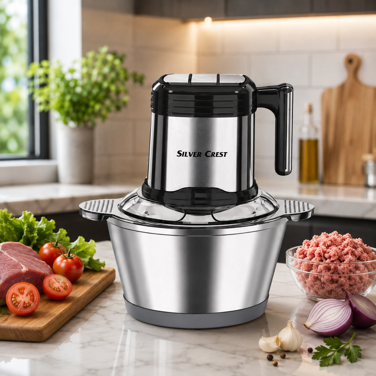 Silver Crest 3.5 Liter Food Chopper 2000W – Multifunctional Electric Chopper
