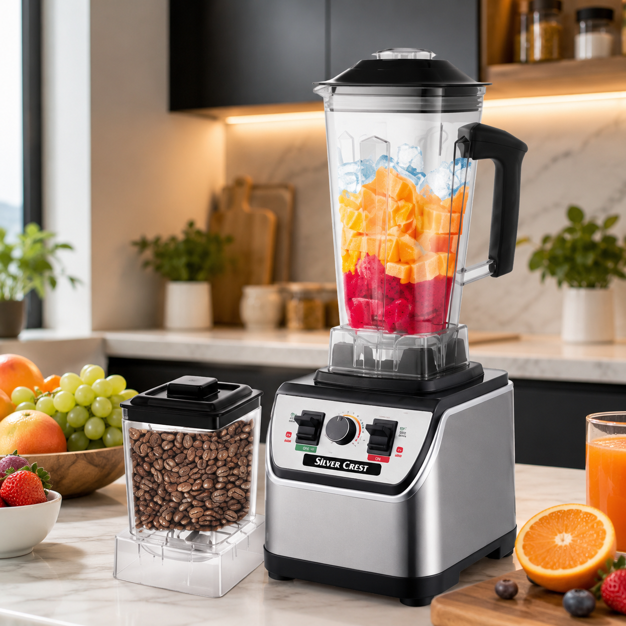Original German Silver Crest Commercial Blender & Grinder, 2L 1000W