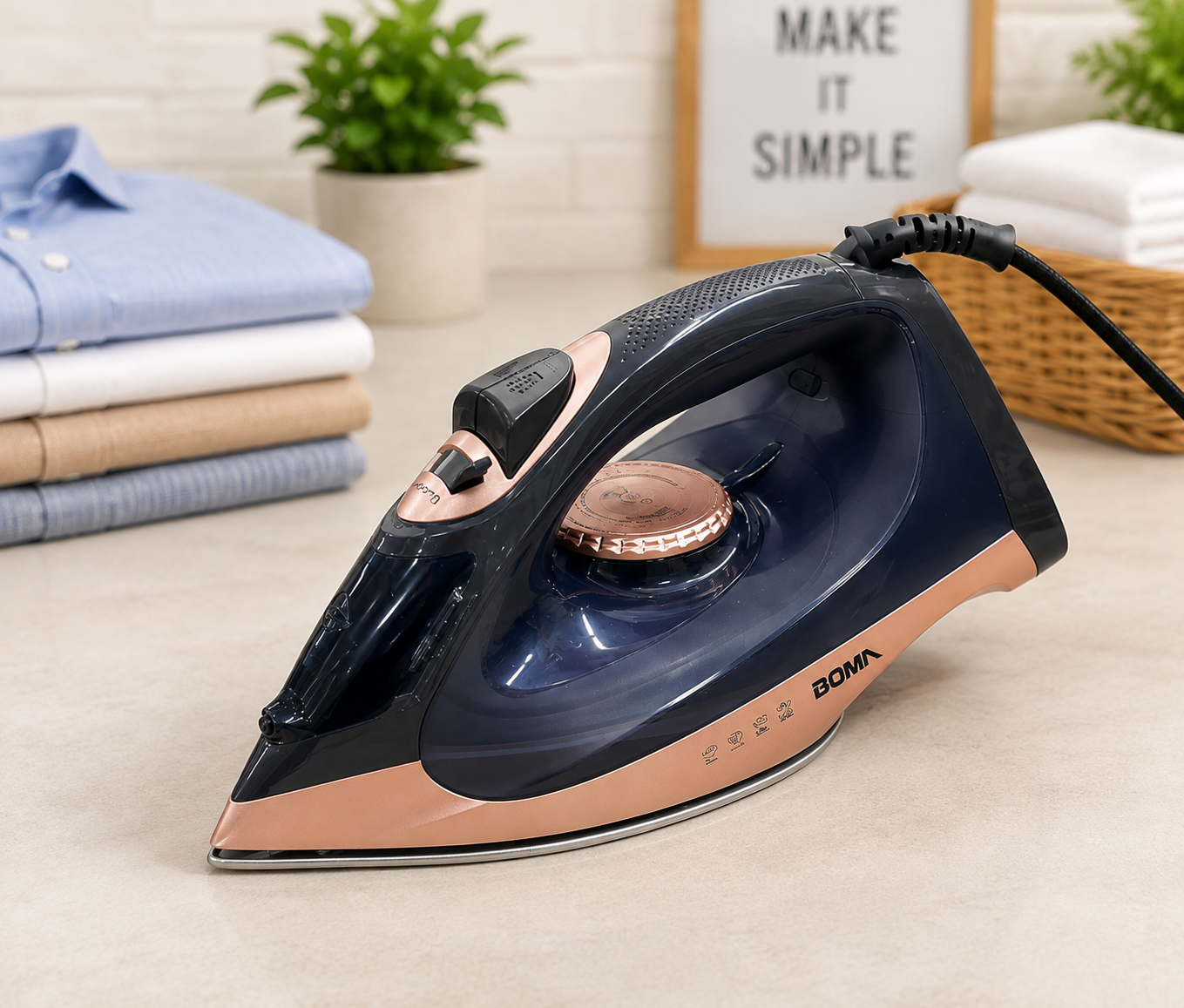 Boma 2600W Steam Iron – Powerful Steam Iron for Clothes BM-257