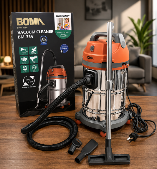 BOMA Vacuum Cleaner Wet & Dry 35L 2200W | Heavy Duty Cleaner BM-35V