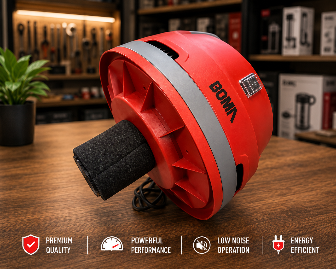 BOMA Vacuum Cleaner Wet & Dry 35L 2200W | Heavy Duty Cleaner BM-35V